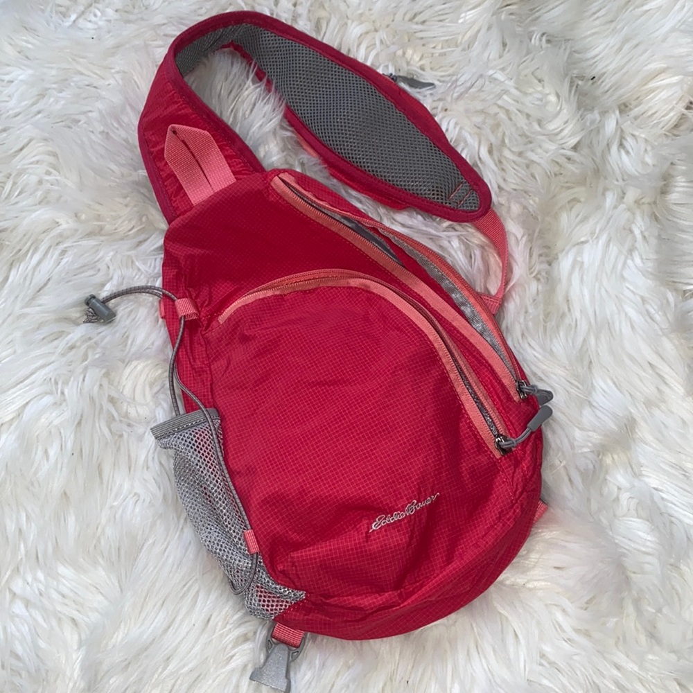 Eddie Bauer Pink Crossbody backpack shoulder bag
